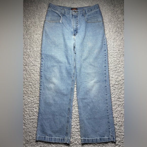 Zonz Jeans Mens 30 x 30 Baggy Wide Leg Vintage Y2K Light Wash Relaxed Streetwear - Picture 1 of 9